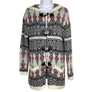 Hooded Knit Sweater Cardigan Jacket Size S by F21